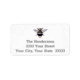 簡単対読ヴィンテージのまわりに差出人住所 ラベル