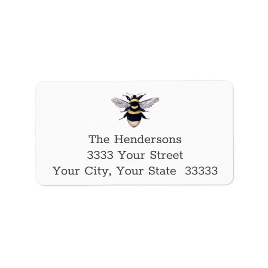 簡単対読ヴィンテージのまわりに差出人住所 ラベル (正面)