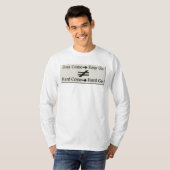 簡単工事デザイン及び懸命工事人間関係 Tシャツ (正面フル)