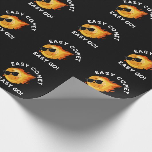 簡単彗星簡単ゴーおもしろい天文学プンダークBG ラッピングペーパー (角)