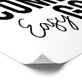 簡単来簡単ゴー感動的ウォールアート ポスター (角)