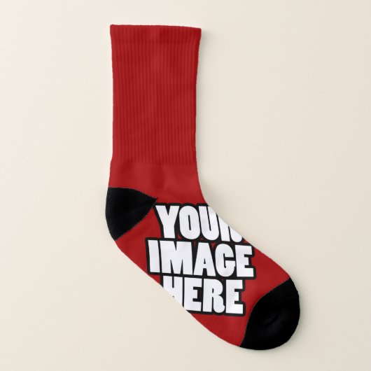 簡単独自の作成パーソナライズされた ソックス (左内側)