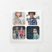 簡単独自の写真を個人用に設定ユニークする 三つ折りカード (カバー)