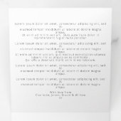 簡単独自の写真を個人用に設定ユニークする 三つ折りカード (内部最初)