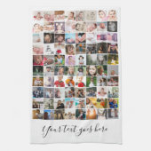 簡単独自の80枚の写真を作成カスタムパーソナライズされた キッチンタオル (縦)