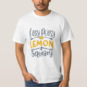 簡単皮のレモン絞り Tシャツ