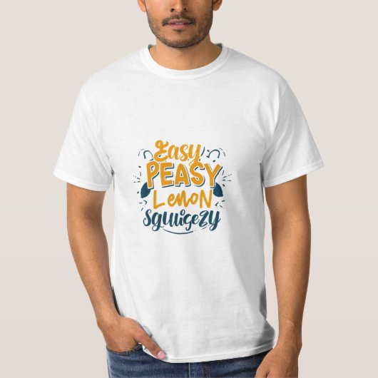 簡単皮のレモン絞り Tシャツ (正面)