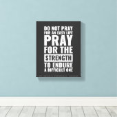 簡単祈ライフウォールアートやる気を起こさせるを望まない キャンバスプリント (インサイチュ (ウッドフロア))