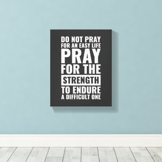 簡単祈ライフウォールアートやる気を起こさせるを望まない キャンバスプリント (インサイチュ (ウッドフロア))