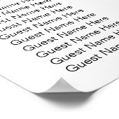 簡単結婚の座席表 |ポスター ポスター (角)