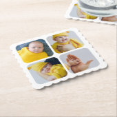 簡単自身の写真をカユニークスタマイズ ペーパーコースター (アングル)