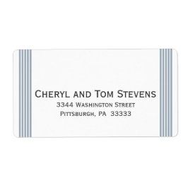 簡単読ストライプの差出人住所ラベル ラベル