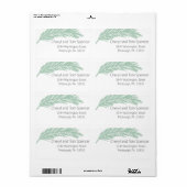 簡単読ミニマル差出人住所ラベル ラベル (フルシート)