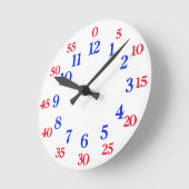 簡単読時計 ラウンド壁時計 (傾斜)