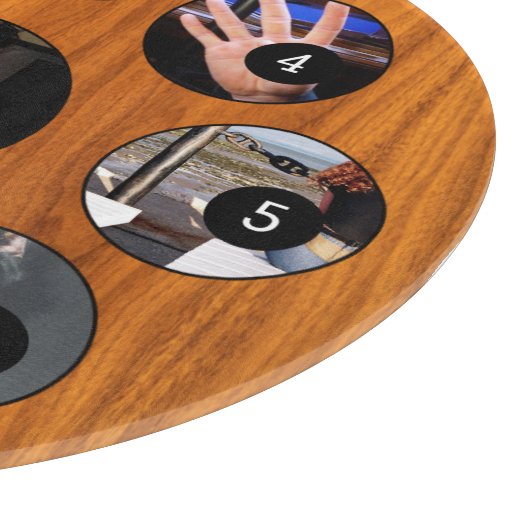 簡単9枚の写真で独自のおもしろいを作成! カッティングボード (角)