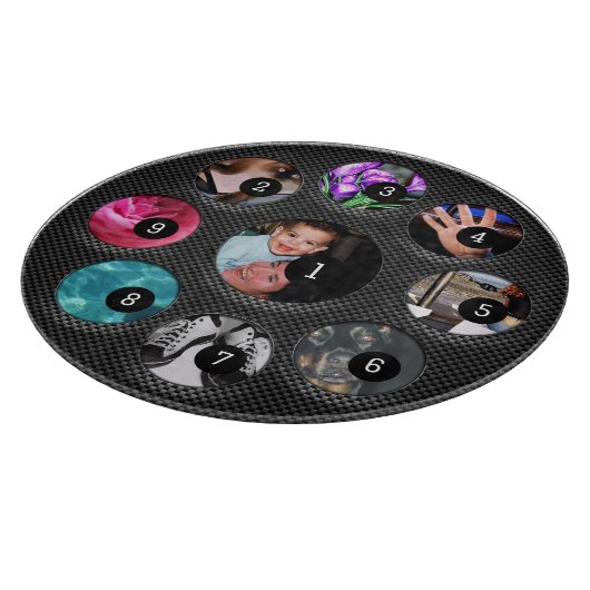 簡単9枚の写真で自分の写真を作成おもしろい! カッティングボード (角)