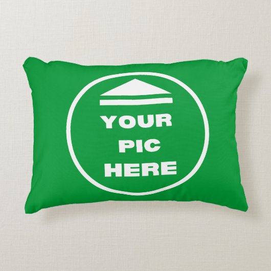 簡単!アクセント枕12" x 16" – ポリエステカスタマイズル アクセントクッション (正面)