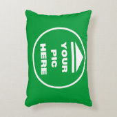 簡単!アクセント枕12" x 16" – ポリエステカスタマイズル アクセントクッション (正面(垂直))