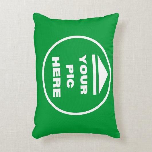 簡単!アクセント枕12" x 16" – ポリエステカスタマイズル アクセントクッション (正面(垂直))