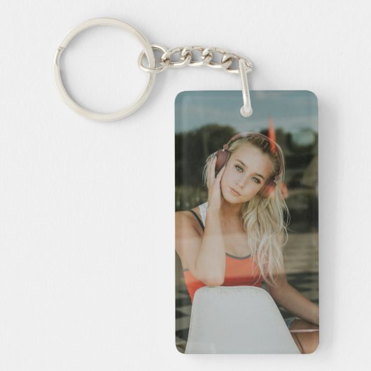 簡単!アクリルキーチェーン – パーソナライズされた – イメージを追加 キーホルダー (正面)