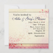 簡単、エレガントでフランスのなテーマの招待のテンプレート 招待状 (裏面)