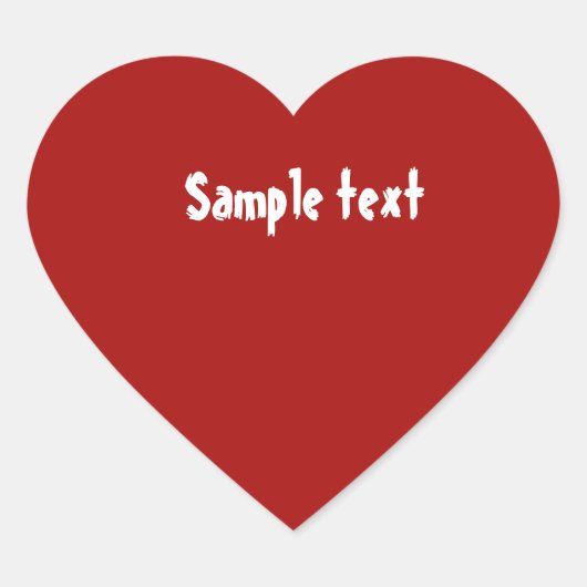 簡単 カラーチェンジ テキストと写真追加 DIY テンプレート ハートシール (正面)