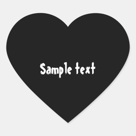 簡単 カラーチェンジ テキストや写真も 自由自在 DIYテンプレート ハートシール (正面)