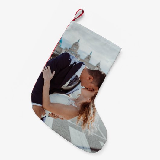 簡単!クリスマスストッキングパーソナライズされた- – イメージの追加 スモールクリスマスストッキング (正面 (吊り時))