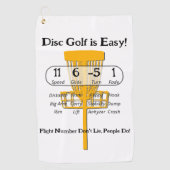 簡単 ゴルフタオル (正面)