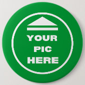 簡単!丸いボタン – 巨乳、6インチ – カスタム 缶バッジ (正面)