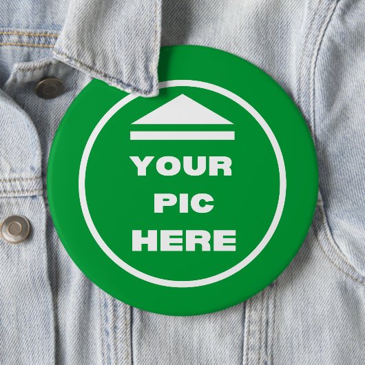 簡単!丸いボタン – 巨乳、6インチ – カスタム 缶バッジ (インサイチュ)