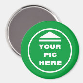 簡単!丸磁石 – 大、3インチ – カスタム マグネット (正面/裏面)