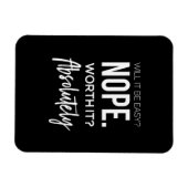 簡単?否定絶対に価値がある マグネット (横)