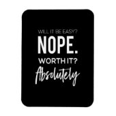 簡単?否定絶対に価値がある マグネット (縦)