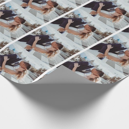 簡単!折り返し紙パーソナライズされた- – イメージを追加 ラッピングペーパー (角)