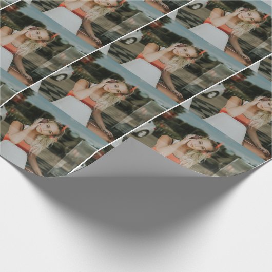 簡単!折り返し紙パーソナライズされた- – イメージを追加 ラッピングペーパー (角)