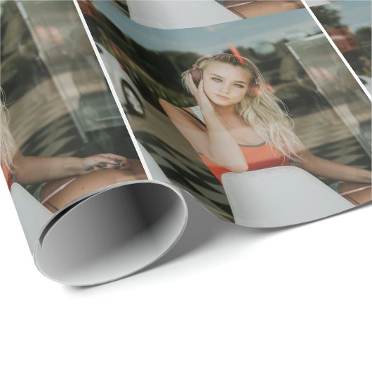 簡単!折り返し紙パーソナライズされた- – イメージを追加 ラッピングペーパー (ロールコーナー)