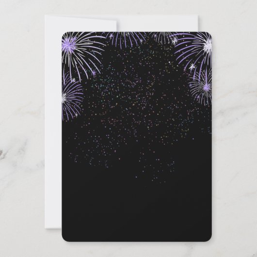 簡単!新年のパーティー招待状 - 詳細を追加 招待状 (裏面)