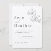 簡単!結婚式招待状 – 独自の詳細の追加 招待状 (正面)