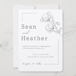 簡単!結婚式招待状 – 独自の詳細の追加 招待状