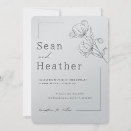 簡単!結婚式招待状 – 独自の詳細の追加 招待状