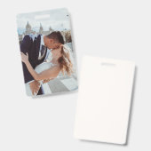 簡単!IDバッジ – パーソナライズされた – イメージの追加 バッジ (表裏)