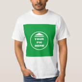 簡単!Tシャツ – 白 – カスタマイズ Tシャツ (正面)