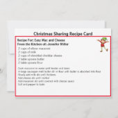 簡単Macとチーズレシピシェアリングクリスマス シーズンカード (裏面)