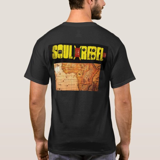 簡単NO MAN観光客Basic Dark Tシャツ (裏面)