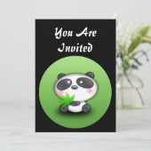 簡単TOカスタマイズパンダベア招待状 招待状 (スタンド正面)