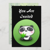 簡単TOカスタマイズパンダベア招待状 招待状 (正面/裏面)