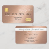簡易お洒落クレジットカー輝くドバラ金ゴールド 名刺 (正面/裏面)
