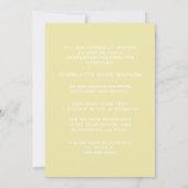 簡易シック写真コラージュ卒業招待状 招待状 (裏面)