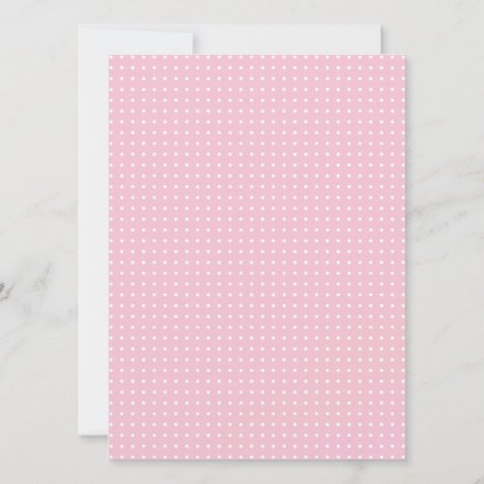 簡易ベビエレガントーシャワーパーソナライズされた招待状 招待状 (裏面)